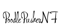 PoodlePusherNF Font Image