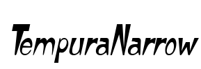 TempuraNarrow Font Image
