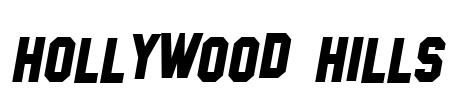 Hollywood Hills Font Image