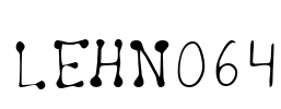 LEHN064 Font Image