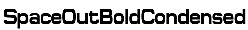 SpaceOutBoldCondensed Font Image