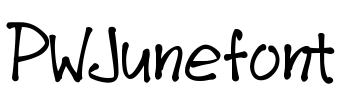 PWJunefont Font Image