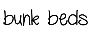 bunk beds  Font Image