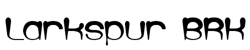 Larkspur BRK Font Image
