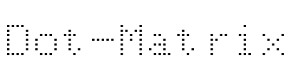 Dot-Matrix Font Image