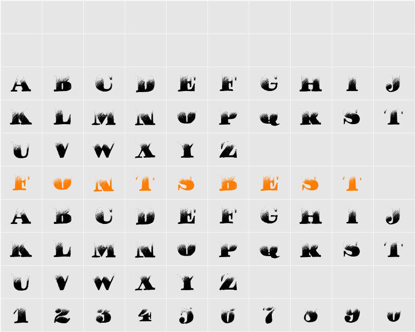 Pucha DAWN Character Map