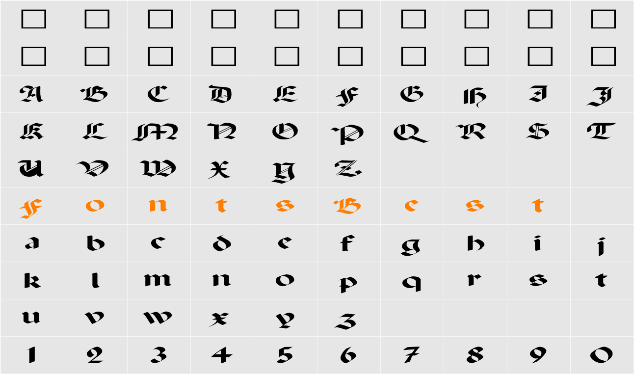Paganini Ex Character Map