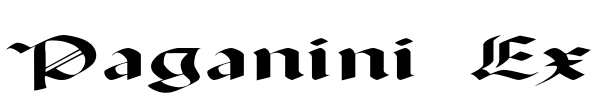 Paganini Ex Font Image