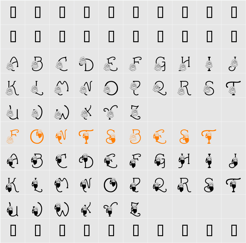 LMS You Better Watch Out Character Map