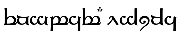 Tengwar Elfica Font Image