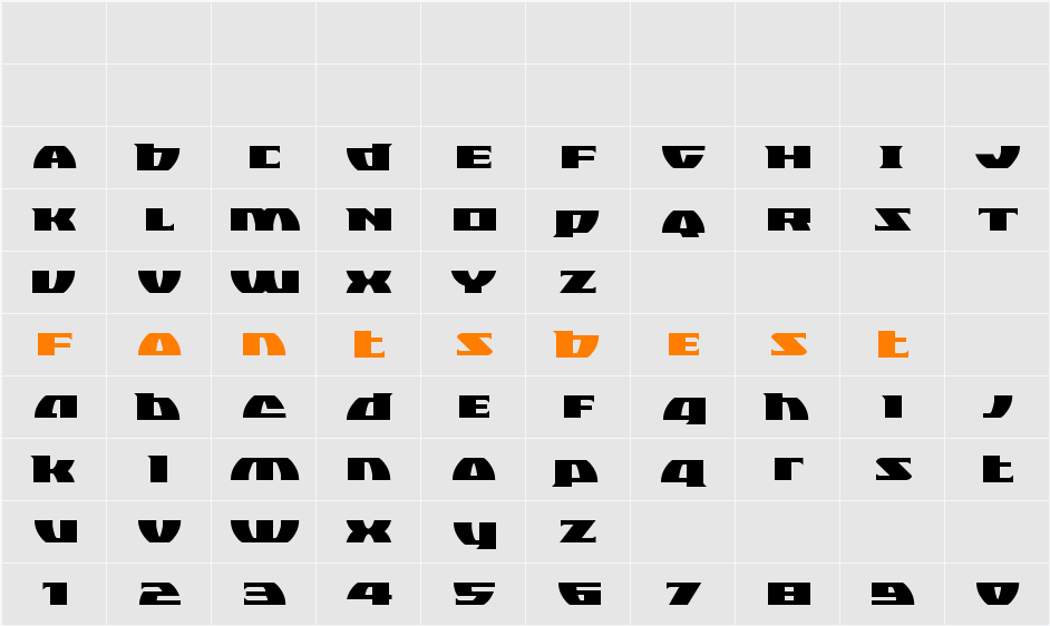 Black Bishop Expanded Character Map