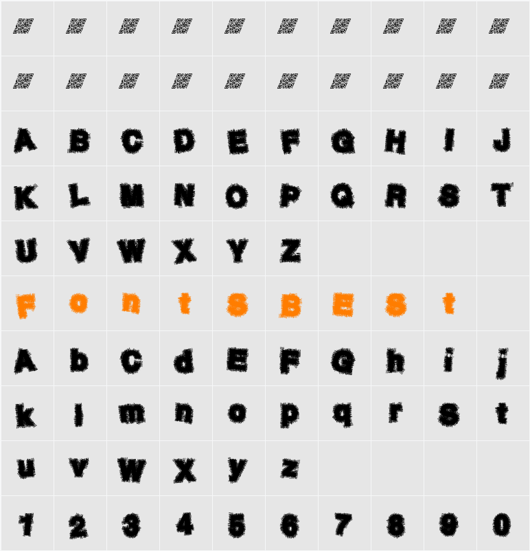 NeuroTick Character Map