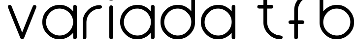 Variada tfb Font Image