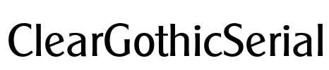 ClearGothicSerial Font Image