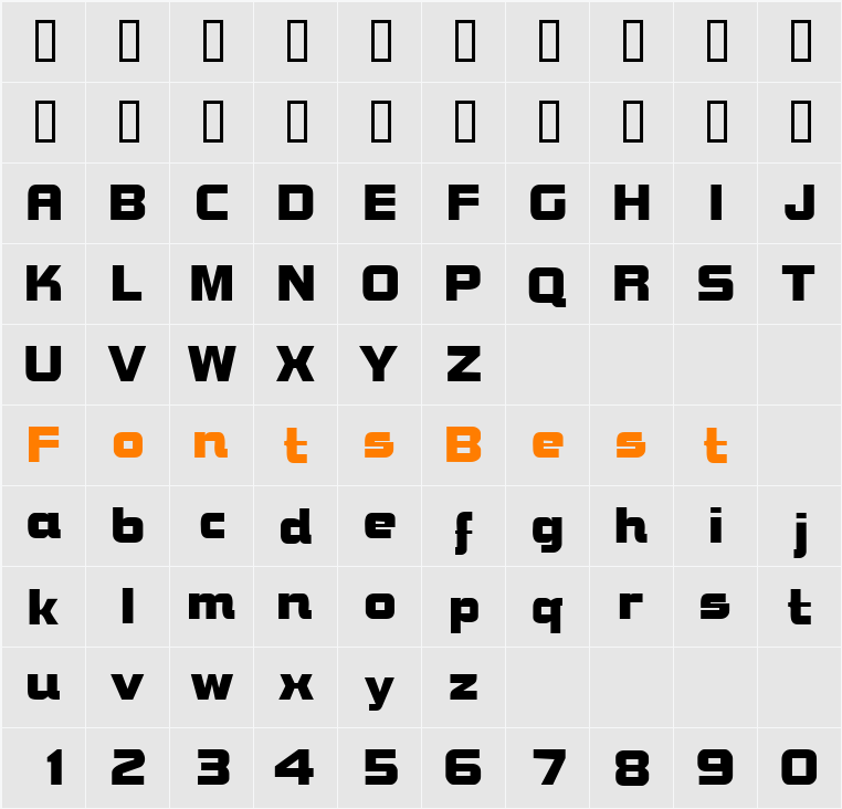 BravuraDisplaySSi Character Map