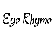 Eye Rhyme Font Image