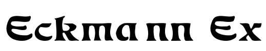 Eckmann Ex Font Image