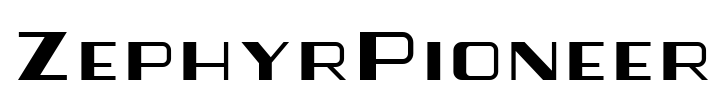 ZephyrPioneer Font Image
