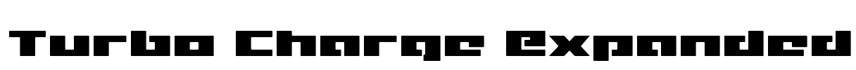 Turbo Charge Expanded Font Image