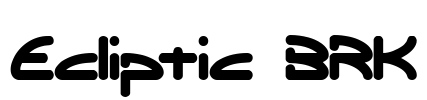 Ecliptic BRK Font Image