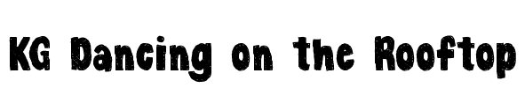 KG Dancing on the Rooftop Font Image