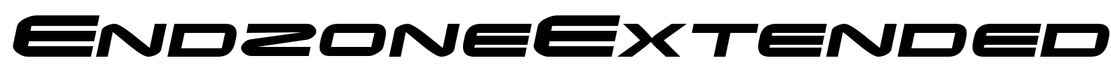 EndzoneExtended Font Image