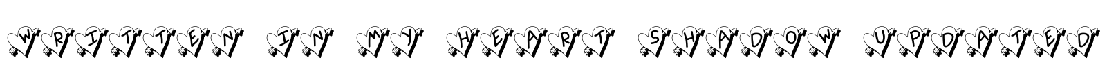 Written In My Heart Shadow Updated Font Image