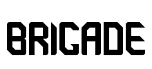 brigade Font Image