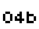 04b Font Image