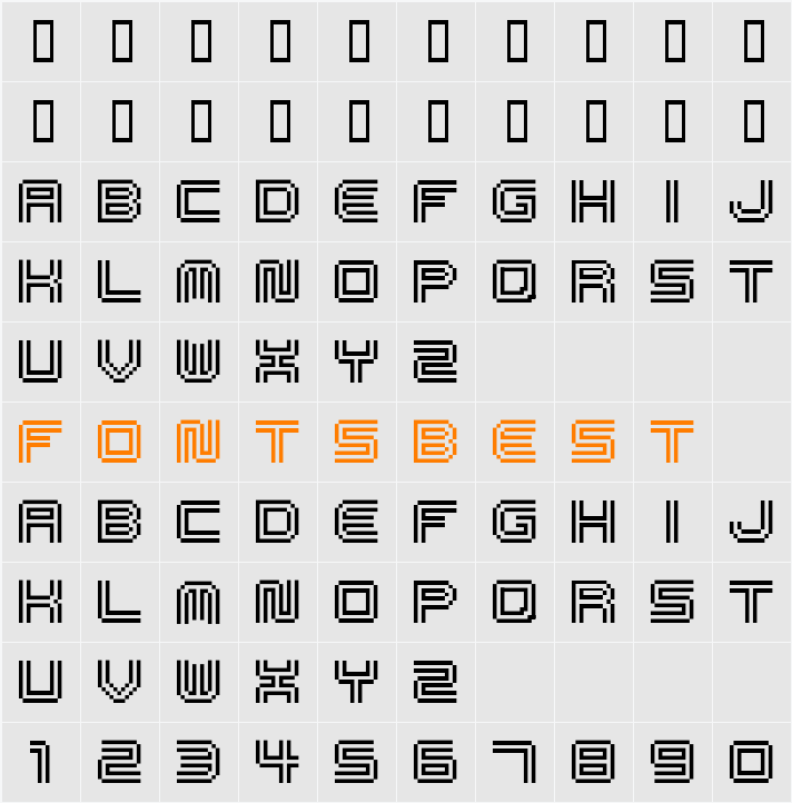 spd03 Character Map