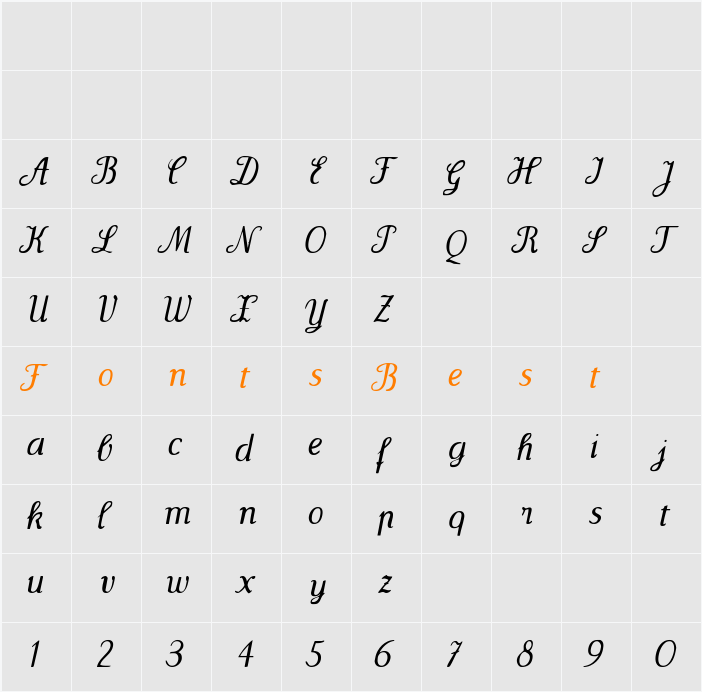 Wenceslas Character Map