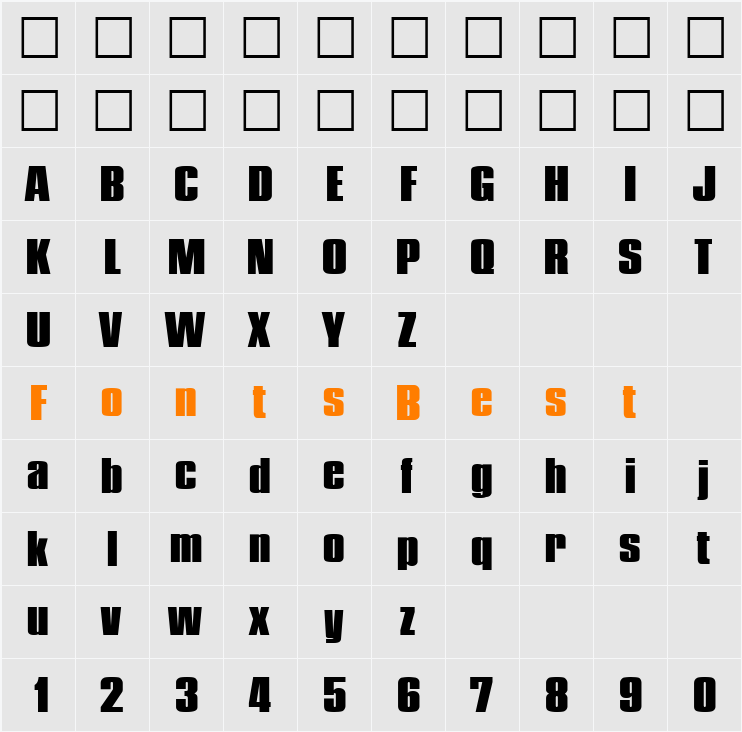 Plakette-Heavy Character Map