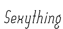 Sexything Font Image