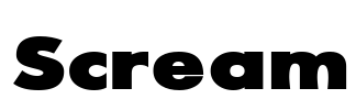 Scream Font Image