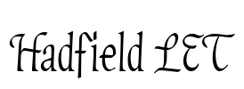 Hadfield LET Font Image