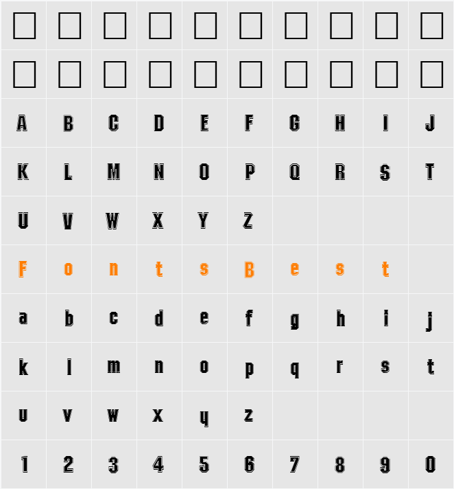 PSL-SamsonStar Character Map