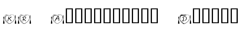 KR Anniversary Dinner Font Image