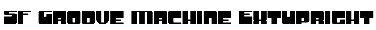 SF Groove Machine ExtUpright Font Image