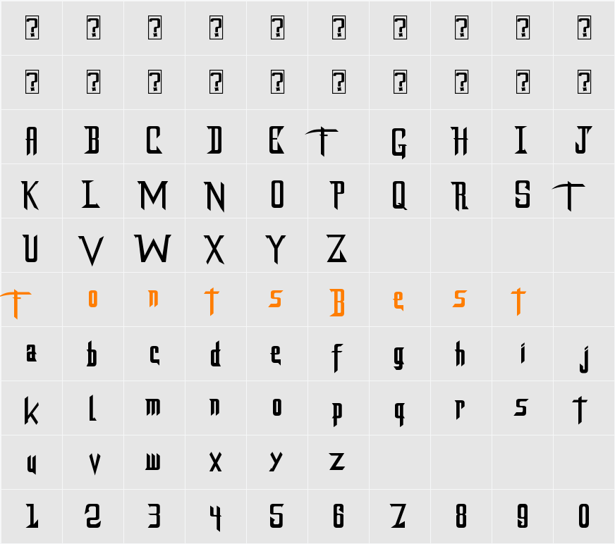 ‘DragonForcE’ Character Map