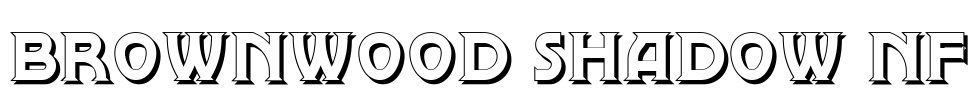 Brownwood Shadow NF Font Image