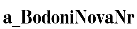 a_BodoniNovaNr