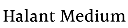 Halant Medium Font Image