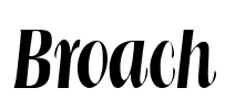 Broach Font Image