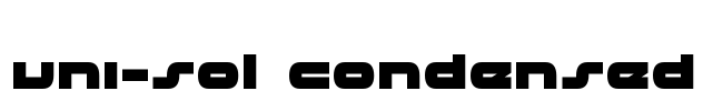 uni-sol Condensed