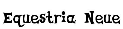 Equestria Neue Font Image