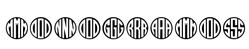 MONOGRAMOS Font Image