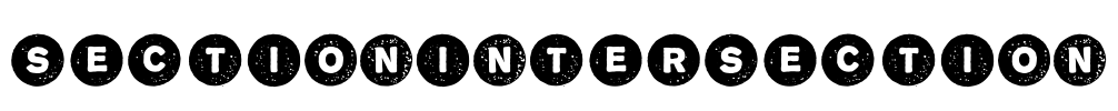 SectionIntersection Font Image