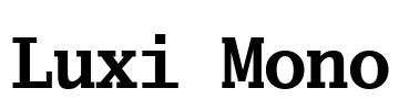 Luxi Mono Font Image