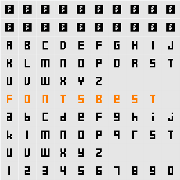 E4 2017 Character Map