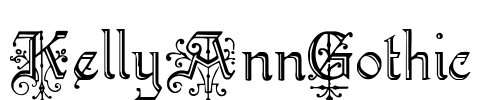 KellyAnnGothic Font Image